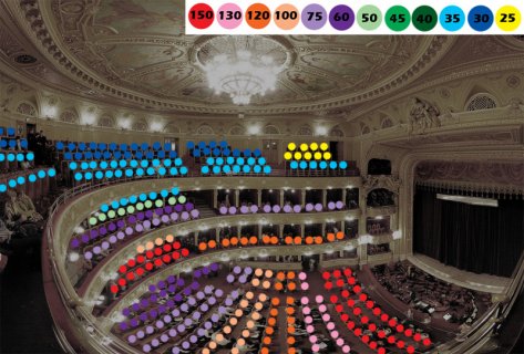 Orientacyjny plan miejsc w teatrze